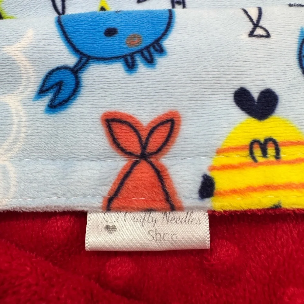 Crafty Needles Shop, Handmade Baby Swaddle Blanket